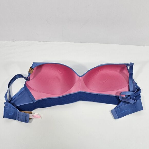 Victoria's Secret PINK Wear Everywhere Wireless Lightly Lined Bra 38D Blue NWT - Picture 6 of 6
